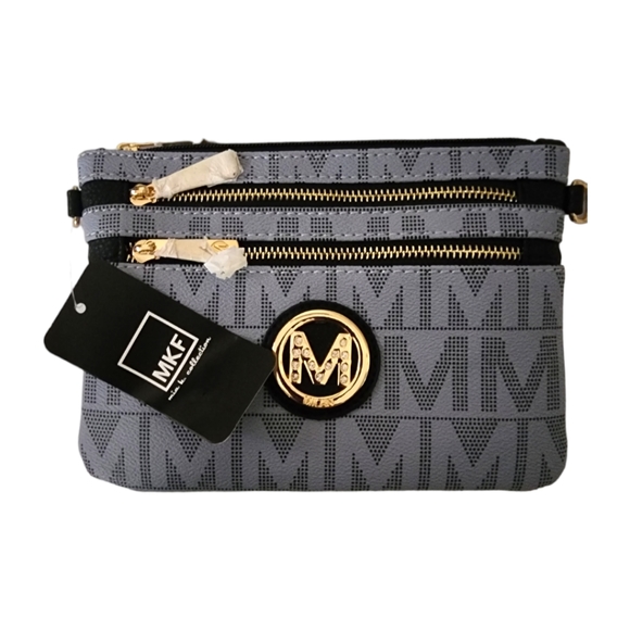 MFK Collection Helen Milan M Signature Crossbody Wristlet by Mia K. - Picture 3 of 7
